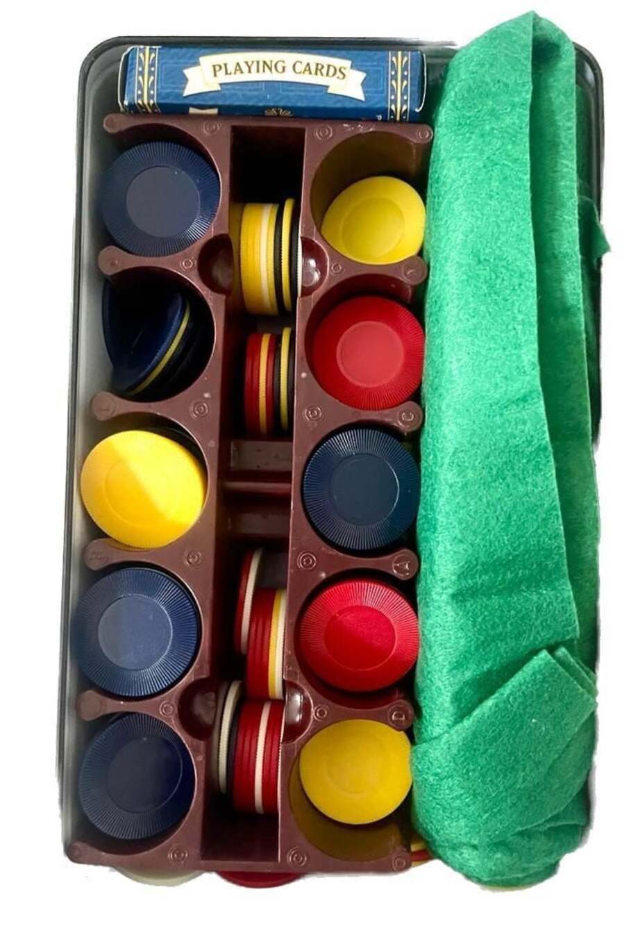 Cardinal Texas Hold'em Tournament Poker Set in Collector Tin (200 Chips)